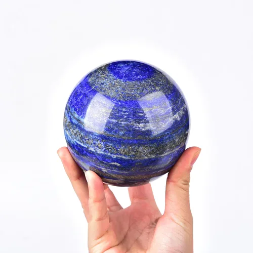 Miniatura 44 de JIC Gem Esfera de cristal de cuarzo Pietersite, bola de cristal decorativa azules y marrones dorados para meditación, decoraciones de mesa