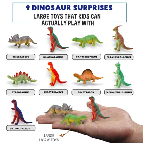 Miniatura 4 de Bombas de baño para niños con juguetes sorpresa en el interior, rompecabezas de dinosaurio, juego de 9 bombas de baño orgánicas de huevo de Huevo