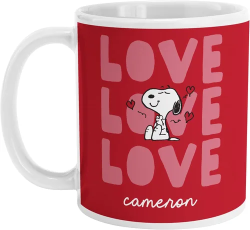 Miniatura 10 de Let's Make Memories Taza de Café Personalizada Oficial de PEANUTS - Relleno de Media Navideña de Vacaciones - Taza de Café Personalizada - Love From