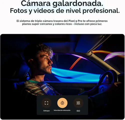 Miniatura 3 de Google Pixel 9 Pro XL - Smartphone Android desbloqueado con Gemini, sistema de cámara trasera triple, batería de 24 horas y pantalla Super Actua