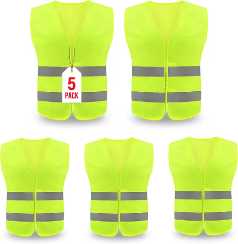 Miniatura 18 de Chaleco de seguridad, chaleco reflectante de alta visibilidad para hombres, trabajo, ciclismo, corredor, topógrafo, voluntario, carretera Azul