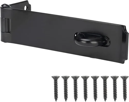 HILLMASTER Cerradura de puerta de alta resistencia de 7-3/4 pulgadas de acero extra grueso, cerradura de puerta de seguridad, cierre de candado,