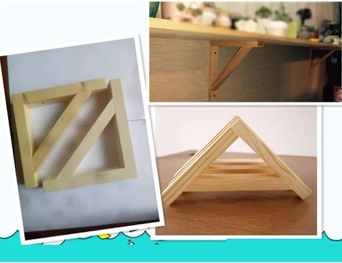 Miniatura 6 de Soportes flotantes de madera maciza para estantería, cocina, sala de estar, estudio, decoración de pared, soporte para estante de 90 grados, soporte