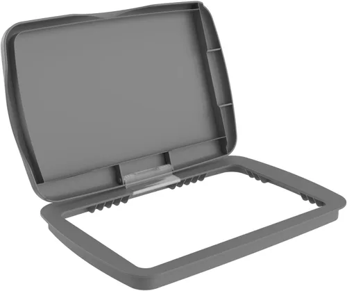 Miniatura 31 de Tapa para cubo de basura de 35 cuartos de galón, de la marca Rev-A-Shelf plateado