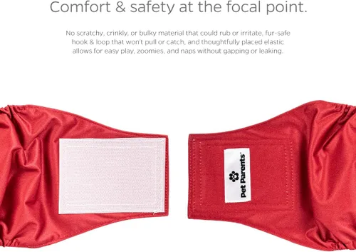 Miniatura 5 de Pet Parents® Bandas para el vientre lavables para perros machos (paquete de 3) + Extendrs® de pañales duraderos para perros machos, pañales prémium