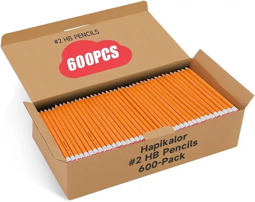 Miniatura 8 de Hapikalor Paquete de 360 lápices amarillos afilados #2 con borradores, paquete a granel de lápices de grafito para escuela, aula, suministros