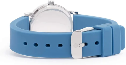 Miniatura 2 de Speidel Reloj de pulsera pequeño para mujeres. Fácil de leer, carátula pequeña, manecillas luminosas, correa de silicona, segundero, hora militar