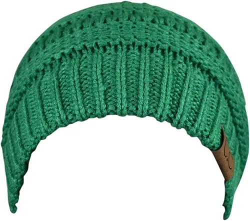 Miniatura 191 de C.C Trendy Warm Chunky Soft Stretch Cable Knit Beanie