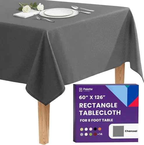 Miniatura 121 de Gee Di Moda - Mantel rectangular de 60 x 84 pulgadas – Mantel rectangular de poliéster lavable para mesa de 5 pies