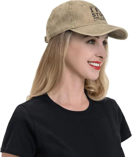 Miniatura 5 de I Fix Stuff and I Know Things Sombrero para hombres I Fix Stuff Hat Cool Stuff Hat para hombres divertido