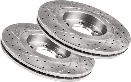 Miniatura 8 de Ranuras de perforación GT Sport Rotores de disco de freno compatibles con MERCEDES-BENZ CLASE A W168 1999 2000 2001 2002 2003 2004 190 - 1446GV