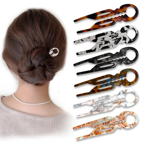 Miniatura 11 de 4 horquillas francesas de prestigio para mujer, accesorios para el cabello con diseño dentado antideslizante, ángulo curvado para un mejor ajuste