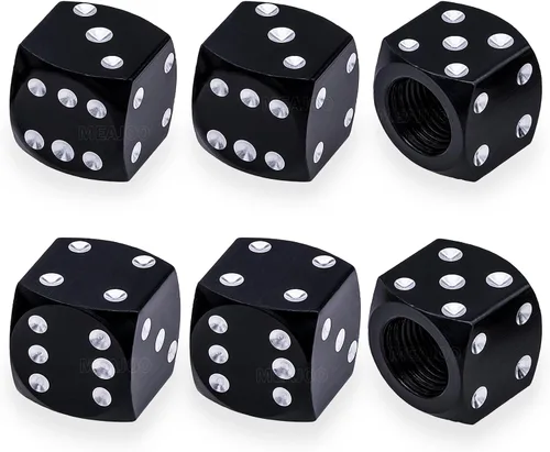 Miniatura 44 de 8 piezas de tapas de vástago de válvula de neumático, tapas de válvula de neumático de acero inoxidable, tapas de válvula de rueda para autos