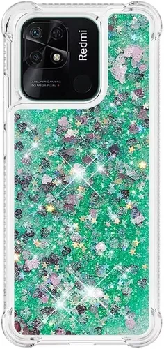 Miniatura 91 de Glitter Sparkle Moving Quicksand Flowing Cover para Xiaomi Redmi Note 10S Bling Liquid Clear Star Heart Silicona Bumper Funda transparente de goma a