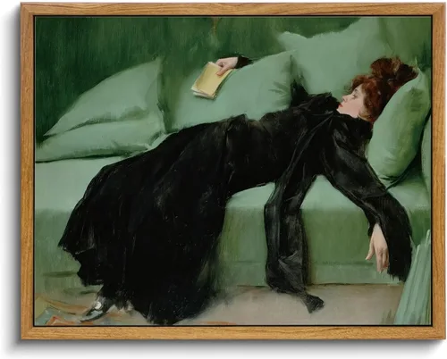 KISSFOX Decoración de pared enmarcada vintage, arte victoriano joven decadente, cuadros para decoración de pared, decoración de pared para mujer,