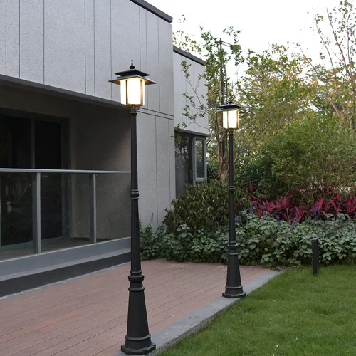 Miniatura 3 de Luces de poste al aire libre, lámpara de jardín impermeable de poste alto al aire libre, lámpara de jardín comunitario, lámpara de aluminio