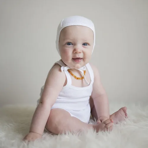 Miniatura 2 de Amoureux Bebe - Gorro de punto para bebé, 100% algodón, muy suave, color turco (Baby Pilot Cap)