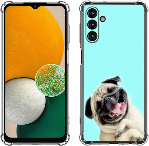 Miniatura 45 de Samsung Galaxy A14 5G - Funda para teléfono celular, diseño de flores de mariposa azul, a prueba de golpes, TPU con bordes elevados, compatible