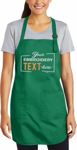 Miniatura 18 de TEEAMORE Delantales bordados personalizados para mujeres y hombres, añade tu texto de chef para parrilla de cocina, delantal personalizado