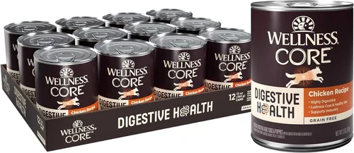 Miniatura 8 de Wellness CORE Digestive Health Paté Alimento húmedo enlatado para perros adultos, sin granos, estómago sensible, natural, receta de carne de res, 13
