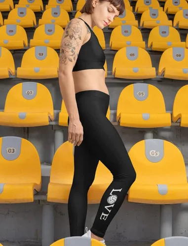 Miniatura 2 de Regalos de voleibol de amor para los aficionados, leggings, sudaderas con capucha para mujer