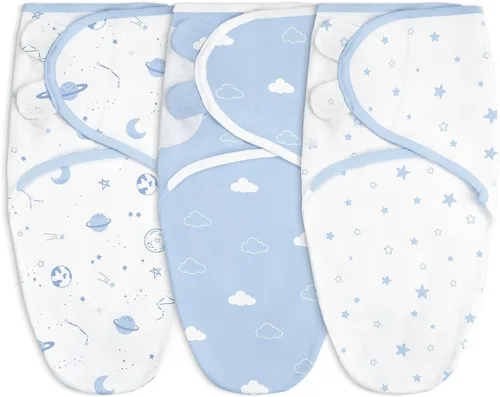 Miniatura 12 de Manta para bebé, 0-3 meses, saco de dormir de algodón con brazos, mantas para recién nacido