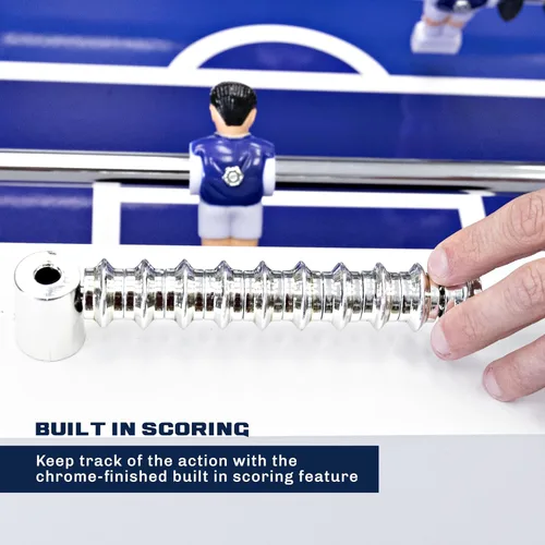 Miniatura 4 de American Legend Manhattan - Mesa de futbolín de 54 pulgadas, diseño moderno, varillas de acero cromado, puntuación integrada y asas de agarre suave