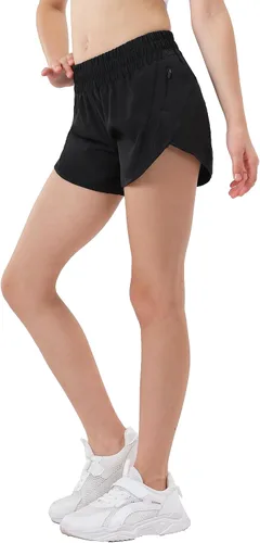Miniatura 5 de Aurefin Pantalones cortos deportivos para niñas, pantalones cortos de secado rápido para niños, adolescentes y niñas, pantalones cortos deportivos