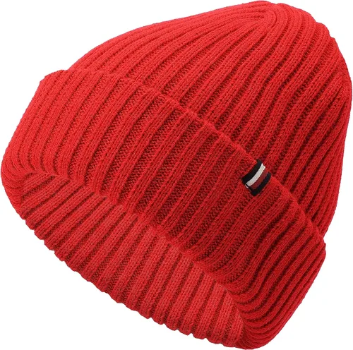 Miniatura 2 de Tommy Hilfiger Sombrero de puño acanalado para mujer, Rojo primario