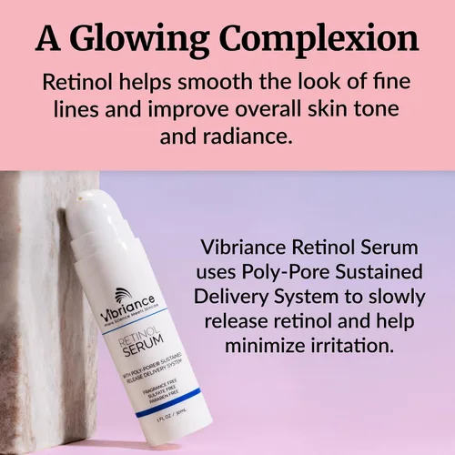 Miniatura 6 de Vibriance Suero de retinol para la cara, reduce la apariencia de arrugas profundas y poros grandes, mejora el tono, mejora la tez, crema de noche