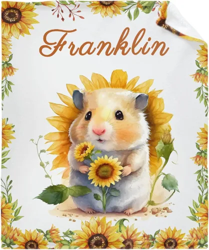 Miniatura 24 de Regalo personalizado para niños/niños, mantas personalizadas de animales para sofá, cama, dormitorio, sala de estar, manta ligera