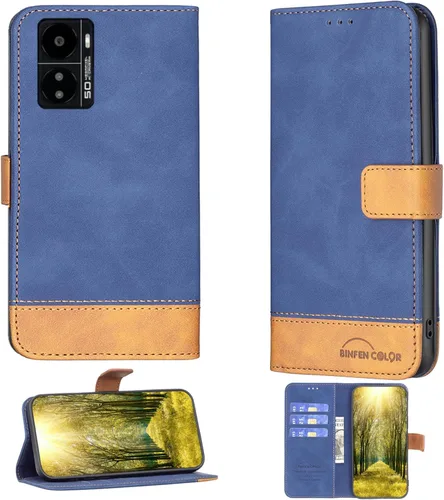 jioeuinly Kalley Black 3 - Funda compatible con Kalley Black 3 Phone Case Cover Flip Stand Cover PU Leather BF11 Funda tipo cartera azul