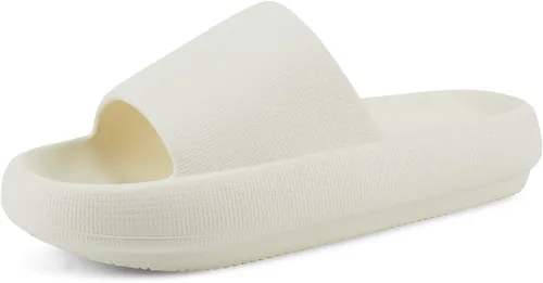Miniatura 9 de welltree Sandalias antideslizantes para mujeres y hombres, sandalias antideslizantes para baño y ducha, suela gruesa suave para interiores