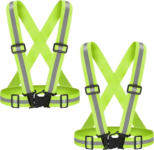 Miniatura 9 de High Visibility Reflective Vest Safety Vest Running Reflective Gear Adjustable Reflective Vest for Walking,Jogging,Hiking,Night Cycling
