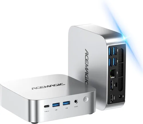 ACEMAGIC Mini PC Windows 11 Pro, procesador AMD Ryzen 4300U de hasta 3.7 GHz, 16 GB DDR4 256 GB SSD, 4K triple pantalla WiFi5 BT4.2 VESA Micro PC