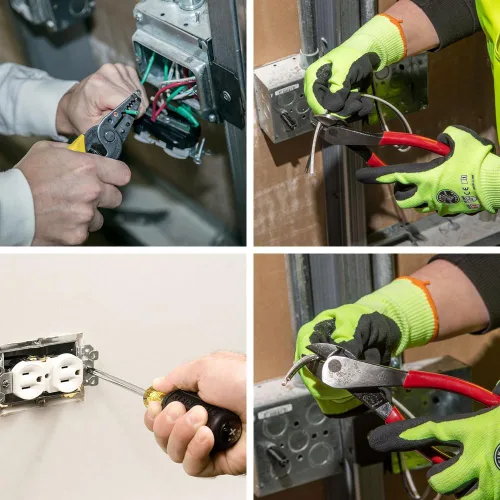 Miniatura 7 de Klein Tools Juego de herramientas para electricista 5300, incluye 4 destornilladores, 4 alicates, cinta métrica, pelacables, bolsa de herramientas