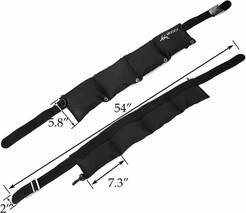 Miniatura 3 de Cinturón de peso de buceo con 4 bolsillos con cremallera y hebilla de liberación, ajuste para cintura de 30 a 50 pulgadas