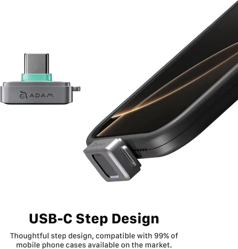 Miniatura 9 de ADAM elements SSD Flash Drive - iKlips S USB-C Nano Touch Fingerprint SSD de 256 GB para iPhone Serie 15/16/17