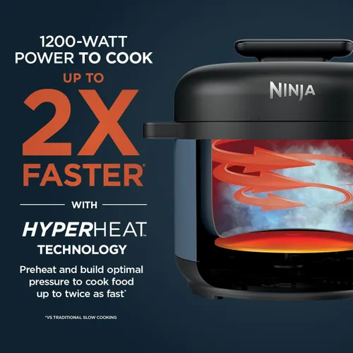 Miniatura 5 de Ninja HyperHeat - Olla a presión eléctrica 9 en 1 Olla múltiple de 6.5 cuartos de galón con salteado/salteado, olla de cocción lenta, olla Macaron