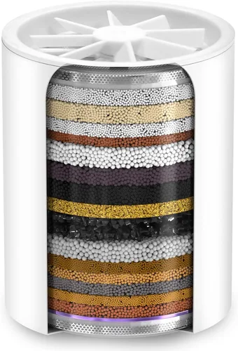 Miniatura 4 de AquaHomeGroup - Cartucho de repuesto para filtro de ducha premium de 20 etapas con hélice giratoria, paquete de 4 (sin carcasa) - Reemplazo de 20