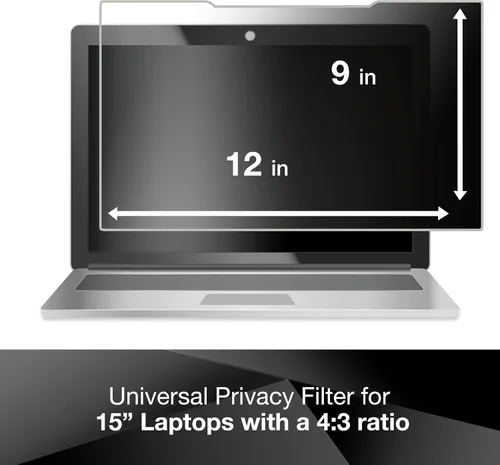 Miniatura 3 de Filtro de privacidad para portátil, 3M , Negro