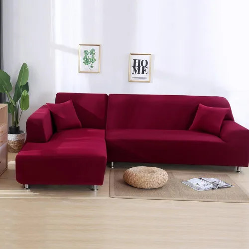 Miniatura 3 de MIFXIN Fundas para sofá modular en L, 2 piezas, elásticas, suaves, de 3 asientos, en forma de L, para sofá esquinero, protector de muebles para sala