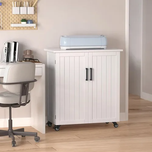 Miniatura 7 de GDLF Carrito de Manualidades Compatible con Máquina Cricut Mesa para Cricut con Gabinete de Almacenamiento Carrito Rodante con Cajones Diseñado