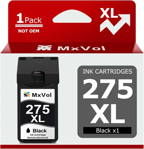 Cartucho de Tinta Negro 275XL Remanufacturado de Reemplazo para Canon PG-275XL PG-275 275 275XL Negro para uso con Impresoras PIXMA TR4720 TR4700