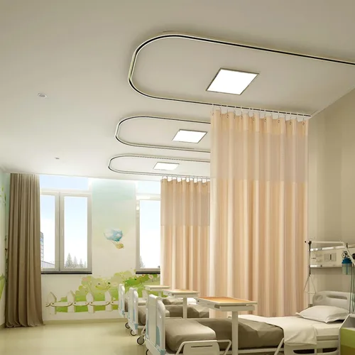 Cniuyhi Cortina de hospital de 5 pies de ancho x 8 pies de alto, privacidad médica ignífuga inherente, cortinas médicas divisoras de habitación con