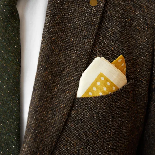 Miniatura 2 de Topdrawer - Pañuelo japonés, bolsillo cuadrado, 100% algodón, fabricado en Japón