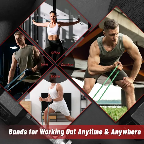 Miniatura 5 de Pull Up Assistance Bands, 5-Level Resistance Bands for Working Out, Pull Up Bands for Men & Women, Exercise Bands for Full-Body Training, Fitness