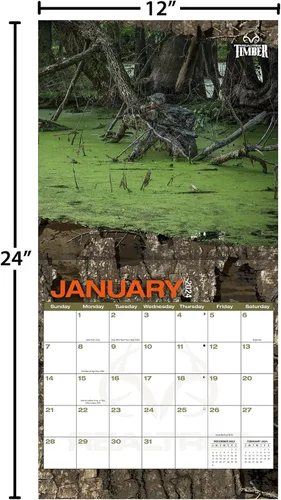 Miniatura 3 de TURNER LICENSING Realtree Hidden Hunter - Calendario de pared de 12 x 12 pulgadas (24998012062)