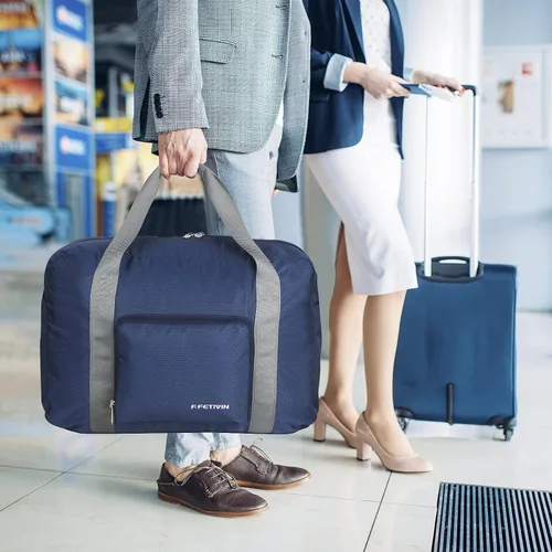 Miniatura 7 de F.FETIVIN Bolsa de viaje para artículos personales de 18 x 14 x 8 pulgadas para Spirit Airlines, bolsa de lona ligera impermeable para gimnasio