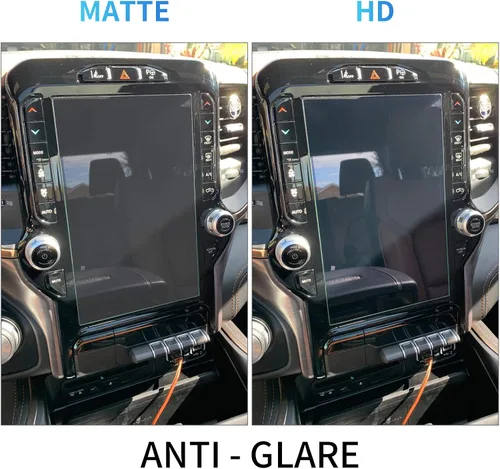 Miniatura 4 de Protector de pantalla mate compatible con Dodge Ram de 12 pulgadas 2019-2025 1500 2500 3500 antirreflejos, protección de navegación de huellas
